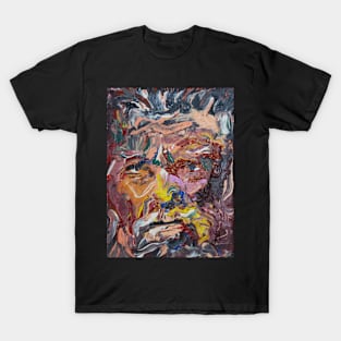 Abstract Expresstionist Man Face 399 T-Shirt